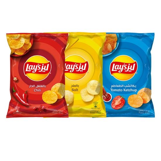 Picture of Lay's Chips Assorted Value Pack 3 x 155g