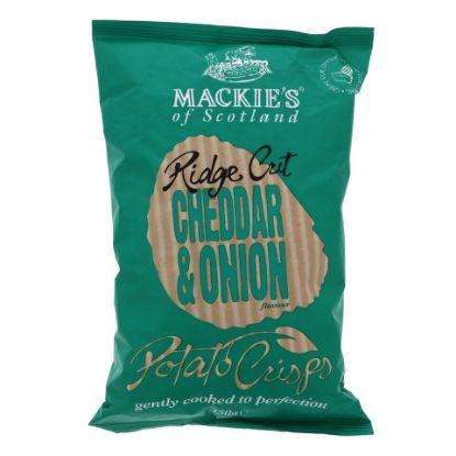 Picture of Mackies Ridge Cut Cheddar & Onion Potato Crisps 150 g