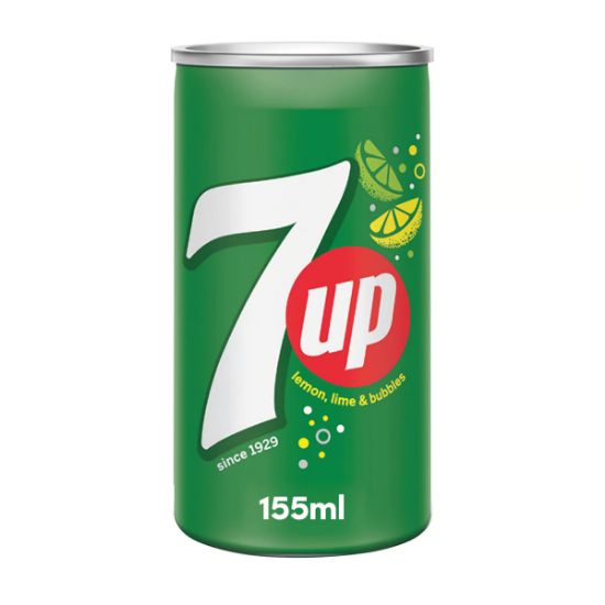 Picture of 7UP Carbonated Soft Drink Can Sugar Free 155ml(N)