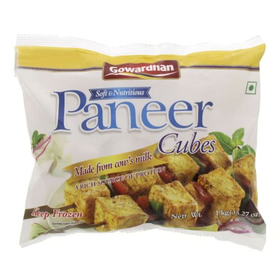 Picture of Gowardhan Frozen Soft and Nutritious Paneer Cubes 1kg